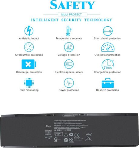 34GKR E7440 E7450 3RNFD Battery for Dell Latitude E7440 E7450 E7420 14 7000 7440 7450 G0G2M PFXCR F38HT G95J5 T19VW 909H5 0909H5 451-BBFT 451-BBFV 451-BBFY E225846 5K1GW 0G95J5 Laptop. in Kuwait