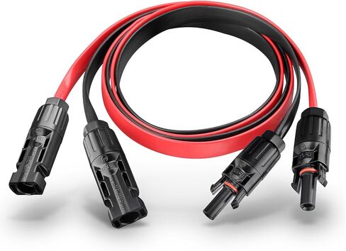 10AWG Super Flat Cable Cable Contractor ، 50a تمديد الكبلات الكهروضوئية كابل مسطح من خلال باب الشرفة وسلك الطاقة الشمسية للنوافذ للوحة الشمسية RV System in Kuwait