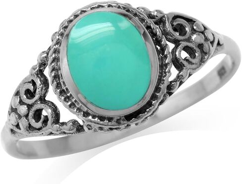 ابتكر Silvershake أسود Onyx inlay 925 Sterling Silver Filigree على الطراز الفيكتوري الحجم 6.5 in Kuwait