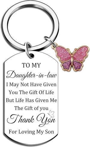 Son In Law Gifts Thank You Key Chains for Men Adults Son In Law Birthday Christmas Anniversary Wedding Gifts from Mother-In-Law Father-In-Law Unique Thank You Gift for Him in Saudi Arabia