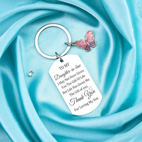 Son In Law Gifts Thank You Key Chains for Men Adults Son In Law Birthday Christmas Anniversary Wedding Gifts from Mother-In-Law Father-In-Law Unique Thank You Gift for Him in Saudi Arabia