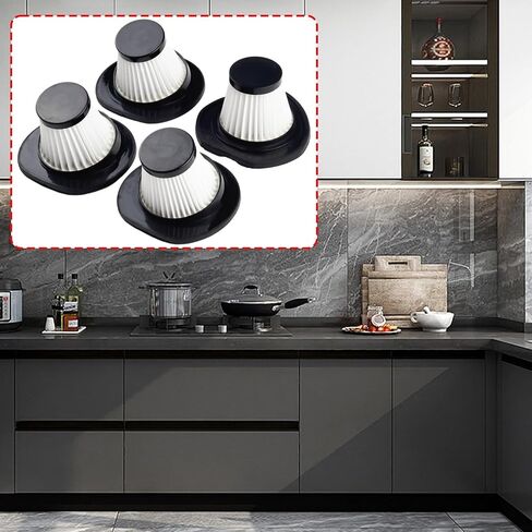 2pack cordless landheld facuum filter ، متوافق مع VL188 ، VL189 استبدال مرشح المكنسة الكهربائية ، أجزاء مكنسة كهربائية قابلة للغسل in Kuwait