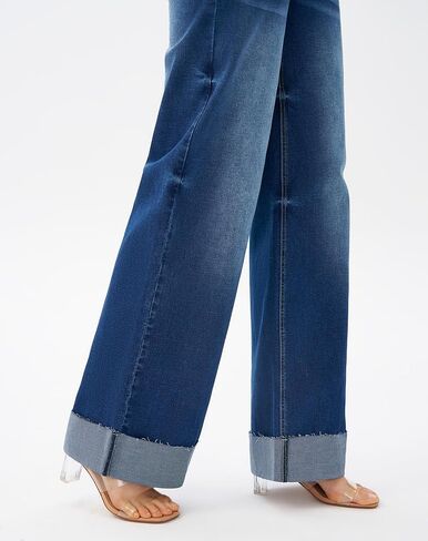 سروال جينز عريض الساق في روز أدوات روز in Kuwait