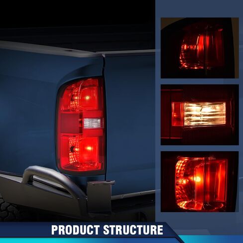 أضواء ذيل PIT66 مع مصابيح اليسار واليمين متوافقة مع Chevy Colorado 2015-2022 ملائمة لكابينة طاقم 4 أبواب وكابينة مدتها 4 أبواب فقط مجموعة مصباح الضوء الخلفي Luz Trasera in Saudi Arabia