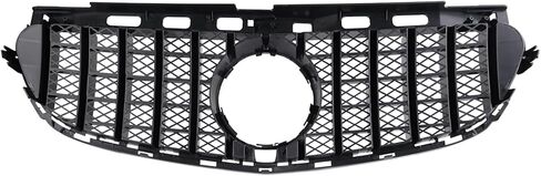 Front Lower Center Bumper Grille Black Plastic Grill Compatible with Mercedes Benz E250 E350 E550 E300 E400 2014 2015 2016 2128850124 in Kuwait