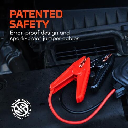NEBO Assist Air 2500XP+ Jump Starter and Air Compressor | 4-in-1 2500 Amps Car Jump Starter, Air Compressor 150 PSI, Charger, and Floodlight, USB Compatible, Automotive, Emergency, Spark-Proof Safety in Saudi Arabia
