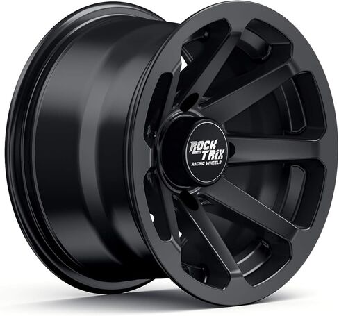 ROCKTRIX RT102 4PC 14in ATV Wheels 4x110 RIMS ، 14x7 ، 5+2 إزاحة ، لـ ATV UTV مع مصلحة الضرائب (تعليق خلفي مستقل) ، متوافق مع هوندا كاواساكي ياماها سوزوكي 4/110 (مجموعة من 4) in Kuwait