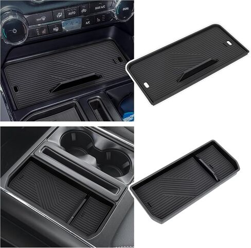 Center Console Organizer Compatible with 2021-2025 Ford F150/2022-2024 Ford F150 Lightning XLT Accessories, Hidden Panel Secret Pocket Lid with USB Port（Fits Front Shifter Open Pocket） in Saudi Arabia
