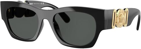 Versace Man Sunglasses Black Frame, Dark Grey Lenses, 52MM in Saudi Arabia