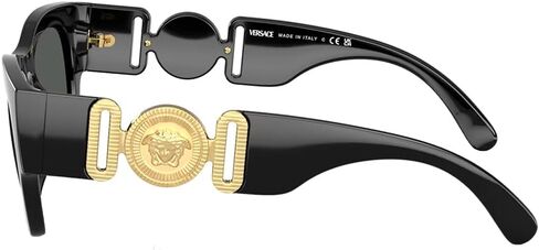 Versace Man Sunglasses Black Frame, Dark Grey Lenses, 52MM in Saudi Arabia