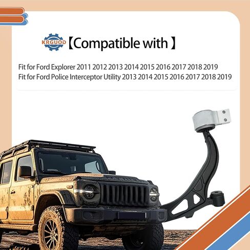 ذراع التحكم السفلي الأيمن من جانب الراكب الأمامي لسيارة Ford Explorer 2011-2019 Police Interceptor Utility 2013-2019 ومجموعة تعليق كروية مشتركة K622215 in Kuwait