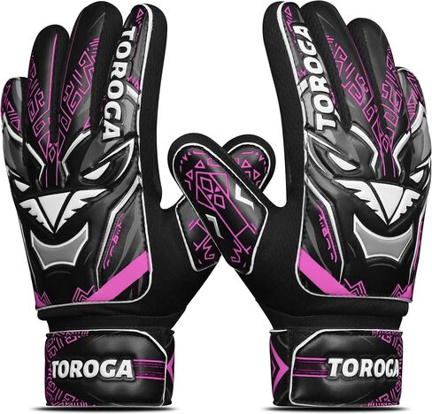 Goalkeeper Gloves for Kids & Youth – Soccer Goalie Gloves, Strong Latex Grip, Double Wrist Support & Breathable Mesh – Boys Football Gloves in Saudi Arabia