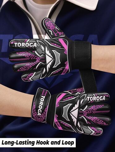 Goalkeeper Gloves for Kids & Youth – Soccer Goalie Gloves, Strong Latex Grip, Double Wrist Support & Breathable Mesh – Boys Football Gloves in Saudi Arabia