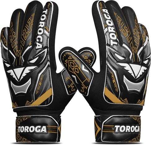 Goalkeeper Gloves for Kids & Youth – Soccer Goalie Gloves, Strong Latex Grip, Double Wrist Support & Breathable Mesh – Boys Football Gloves in Kuwait
