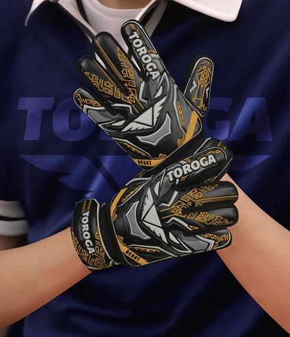 Goalkeeper Gloves for Kids & Youth – Soccer Goalie Gloves, Strong Latex Grip, Double Wrist Support & Breathable Mesh – Boys Football Gloves in Kuwait