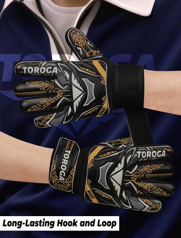 Goalkeeper Gloves for Kids & Youth – Soccer Goalie Gloves, Strong Latex Grip, Double Wrist Support & Breathable Mesh – Boys Football Gloves in Kuwait