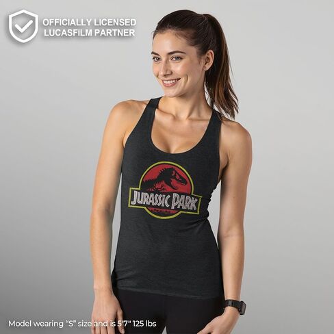 Fifth Sun Jurassic Park J Logo Women's Racerback Tank Top in Saudi Arabia