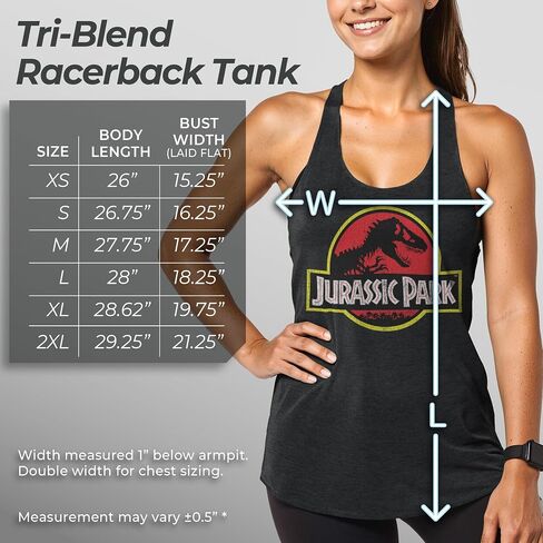 Fifth Sun Jurassic Park J Logo Women's Racerback Tank Top in Saudi Arabia