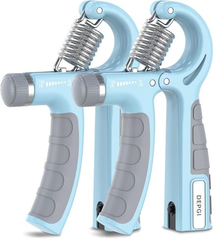 مدرب قوة قبضة DEPGI الذكية مع التطبيق ، قبضة اليد الرقمية مع مقاومة 10-130 رطل لبناء العضلات واستعادة الإصابات （2 عبوة) in Kuwait