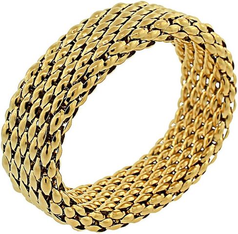 My Daily Styles - Treasure Bangle - Stretch Bracelets for Women - Chunky Mesh Bracelet - Stainless Steel Women's Bangle Bracelet - Beautiful White Gold Tone - Wide Stretch Bracelet in Kuwait