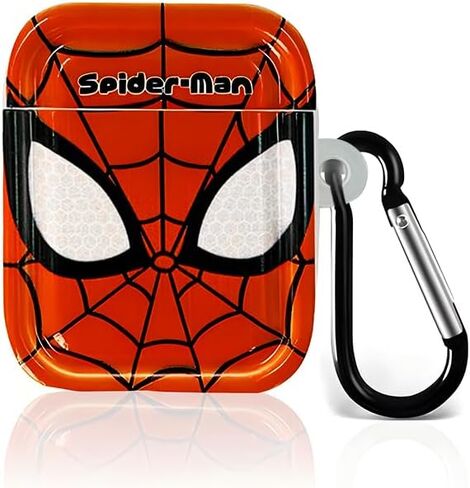 Compatible for AirPods Pro Generation Case fit Spiderman with Keychain TPU Cover Shock-Absorbing Scratch-Resistant Protective Case Cover in Saudi Arabia