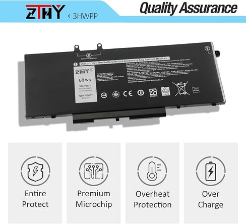 ZTHY 56WH 33YDH استبدال البطارية لـ Dell Inspiron 15 7577 17 7773 7778 7779 7786 2IN1 G3 15 3579 G3 17 3779 G5 15 5587 G7 15 7588 LATIDENT 3380 3490 3590 3580 VOSTRO 15 7580 7570 P30e in Kuwait