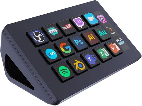 TreasLin Stream Controller Deck with12 Customizable Macro Keys to Trigger Actions in OBS Twitch YouTube for Content Creators Stream Dock Compatible with PC & Mac N3 Black Macro Keypad in Kuwait