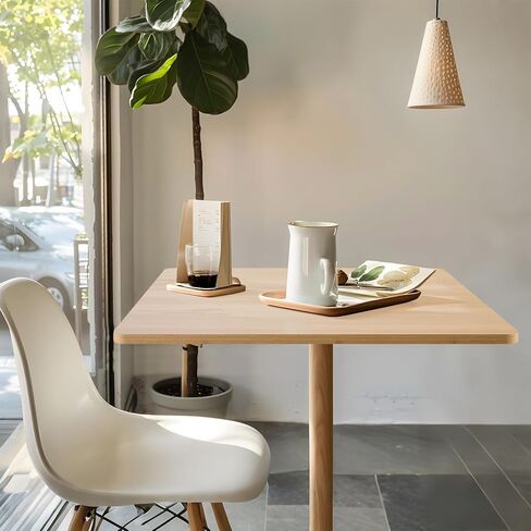 Kaboon Universal Table Top 24 x 24 inches Squre Pack of 2, Reversible Melamine Countertop Only, Home or Commercial Indoor Use,1 inch Thick, White Rock in Kuwait