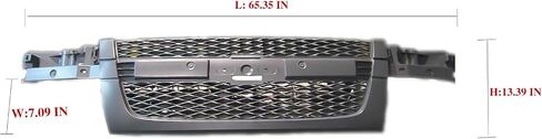 Front Grille Grill Painted Silver Insert w/Chrome Center Bar Fit for 1995-2005 Astro GM1200371 in Saudi Arabia