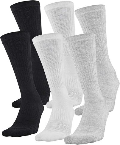 Under Armour Unisex-Adult Training Cotton Crew Socks 6 Pack in Saudi Arabia