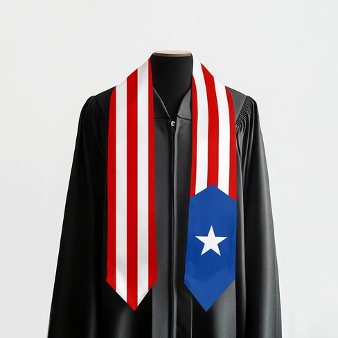Ecuador Flag Graduation Sash Satin Scarf 72" Stole for Abroad Student International Study Class in Saudi Arabia