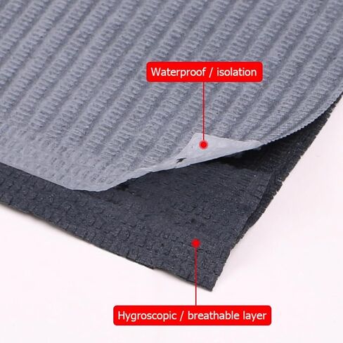 Amira Beauty Disposable Dental Bibs 13" x 18" – 3-Ply, Soft, Tear-Resistant, Waterproof Bibs for Dental, Nail, and Salon Professionals, Tattoo Napkins for Piercing, Black, Bulk Pack of 50 in Kuwait