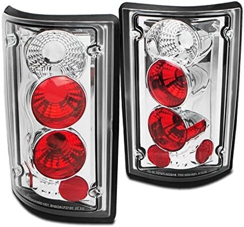 Tail Brake Lights Lamps Black Compatible with 1995-2006 Ford Econoline Van E-Series / 2000-2006 Excursion in Kuwait