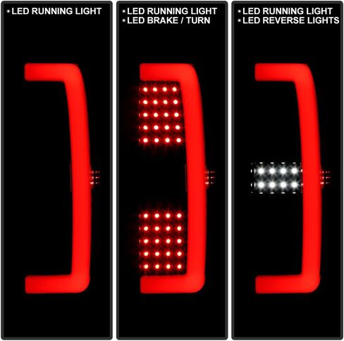 KEEKPO - For 2015-2022 GMC Canyon/Chevy Colorado Upgrade Style Black Smoked Full LED Tail Lights Brake Lamps Left+Right in Kuwait