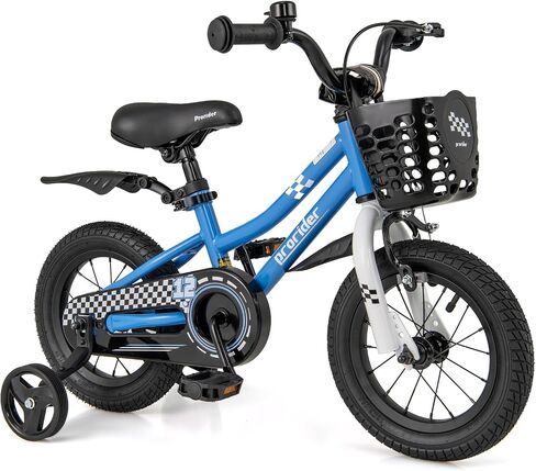 دراجة Costway Kids ، 12 14 16 18 18 بوصة دراجة صغيرة للبنين والبنات الذين تتراوح أعمارهم بين 3-8 سنوات ، دراجة للأطفال مع عجلات تدريب قابلة للإزالة ، فرامل الفرامل والخطورة ، سلة ، جرس in Kuwait