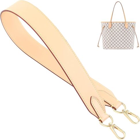 Jiesinlov Vachetta Leather Leather Bresh Bag Bag Bag Contour Strap for Neverful Tote Handbag (Beeswax-65) in Saudi Arabia