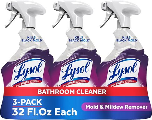 Lysol Mold & Mildew Remover spray with Bleach, Disinfects, Cleans and Removes Stains, for Bathrooms, Showers & Kitchens, 32oz (Pack of 1) in Saudi Arabia