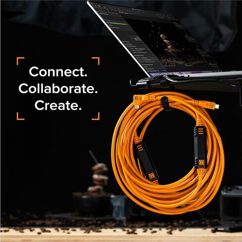 أدوات Tether Tetherpro Optima 10g USB نقل البيانات الحصري ، 10 '(3M) مباشرة إلى كابل الزاوية اليمنى - البرتقالي in Kuwait