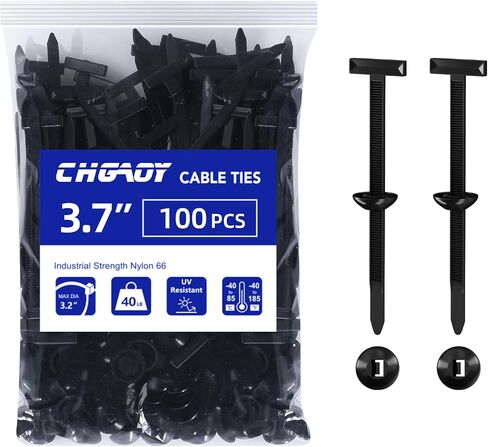 150Pcs Nylon Universal Cable Buckle for Car, Automotive Zipper Clips, Self-Locking Plastic Rivets Grip Zip Ties, Button Ziptie Bumper Retainer Fender Liner Fastener in Kuwait