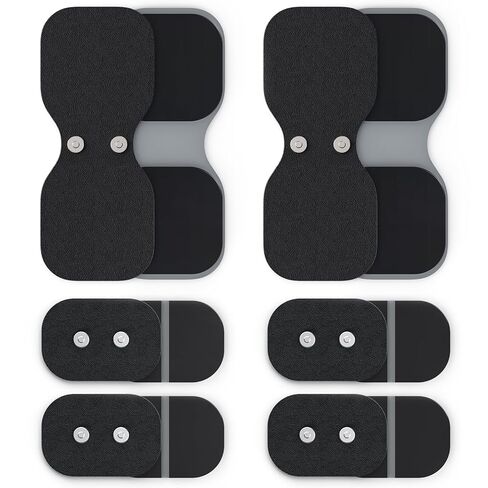 AUVON Official Wireless TENS Unit Electrode Pads Only Compatible with AUVON Wireless TENS Device TX6224, 12-Pack Reusable TENS Unit Replacement Pads in 2 Sizes, Premium Stickiness & Skin Friendly in Kuwait
