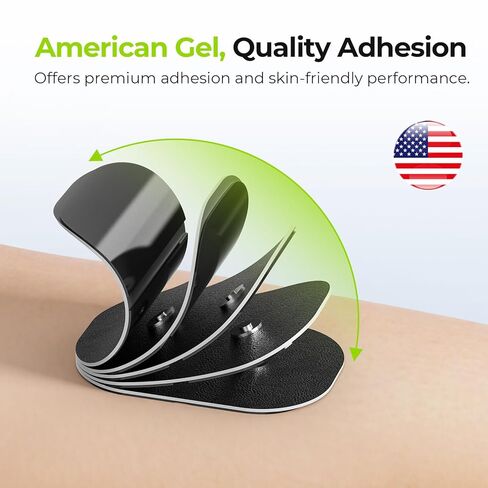 AUVON Official Wireless TENS Unit Electrode Pads Only Compatible with AUVON Wireless TENS Device TX6224, 12-Pack Reusable TENS Unit Replacement Pads in 2 Sizes, Premium Stickiness & Skin Friendly in Kuwait