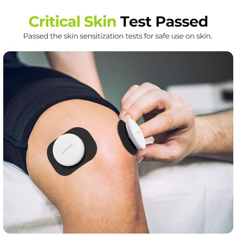AUVON Official Wireless TENS Unit Electrode Pads Only Compatible with AUVON Wireless TENS Device TX6224, 12-Pack Reusable TENS Unit Replacement Pads in 2 Sizes, Premium Stickiness & Skin Friendly in Kuwait