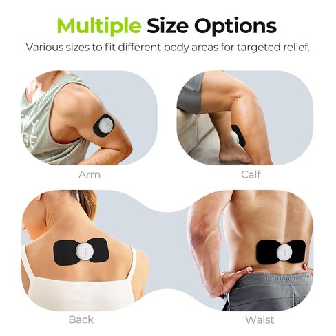 AUVON Official Wireless TENS Unit Electrode Pads Only Compatible with AUVON Wireless TENS Device TX6224, 12-Pack Reusable TENS Unit Replacement Pads in 2 Sizes, Premium Stickiness & Skin Friendly in Kuwait