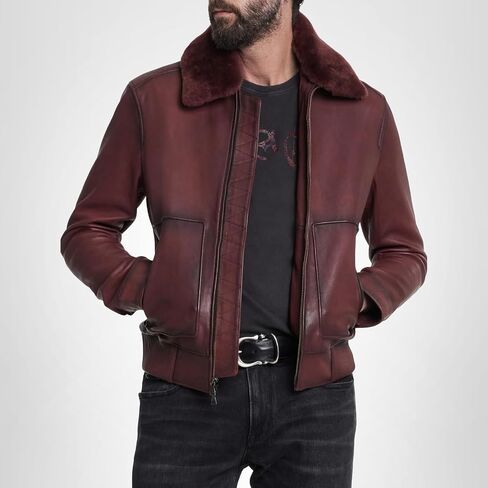 John Varvatos mens Claremont Aviator Jacket in Saudi Arabia