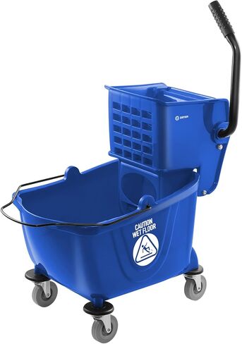 Dryser Commercial Mop Bucket with Side Press Wringer, 26 Quart, Black in Kuwait