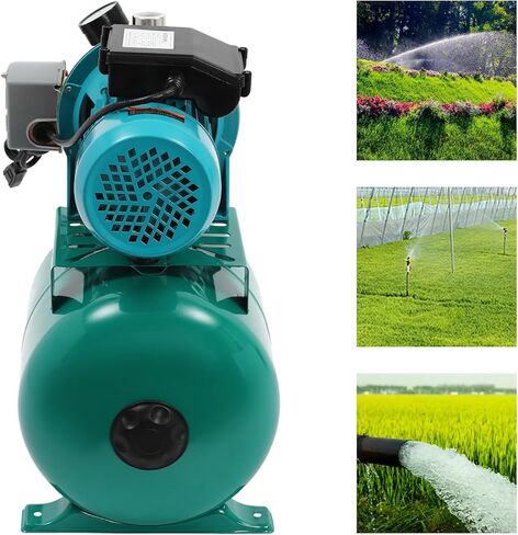 1HP مضخة بئر الضحلة مع خزان ضغط ، مضخة طائرة للري من أجل الداعم للمياه التلقائية للمنزل ، الحديقة ، العشب ، الرأس القصوى 147.64 قدم ، 110 فولت (الأزرق) in Kuwait