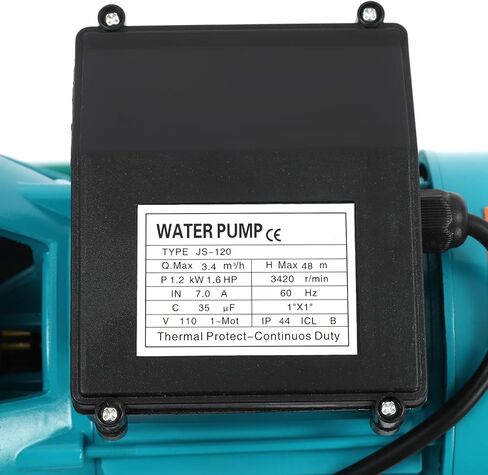 1HP مضخة بئر الضحلة مع خزان ضغط ، مضخة طائرة للري من أجل الداعم للمياه التلقائية للمنزل ، الحديقة ، العشب ، الرأس القصوى 147.64 قدم ، 110 فولت (الأزرق) in Kuwait