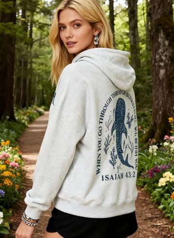 Women Oversized Floral Graphic Hoodie Sweatshirt Hoodies Pullover Cotton Blend Y2k Casual Winter Fall Clothes Pale Yellow in Saudi Arabia