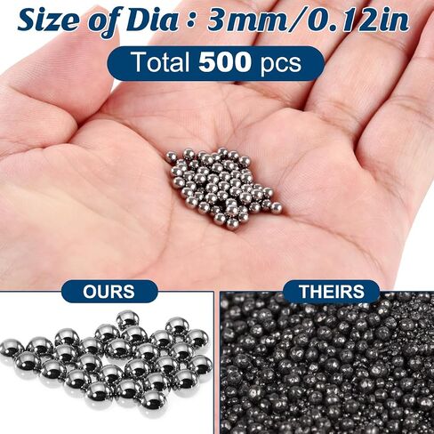 220Pcs 304 Stainless Steel Ball Bearings (5.5mm) Low Magnetic, Corrosion Resistant - for Paint Mixing, Food Machinery, Medical Equipment, Automotive Parts in Kuwait
