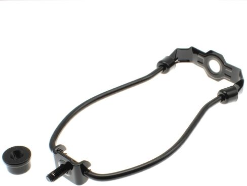 6 inch Lamp Shade Harp Holder Kit Heavy Duty Horn Frame Lampshade Bracket with Solid lamp Finial Cap for Table and Floor Lamps [FDXGYH，Black] in Kuwait